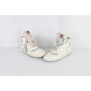 NOS Vtg 90s LA Gear Mens 8 Spell Out High Top Basketball Shoes Sneakers AS IS